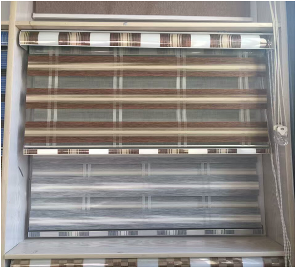 Printed Zebra blinds fabric/ wholesale zebra blinds fabric good price,white color zebra blind