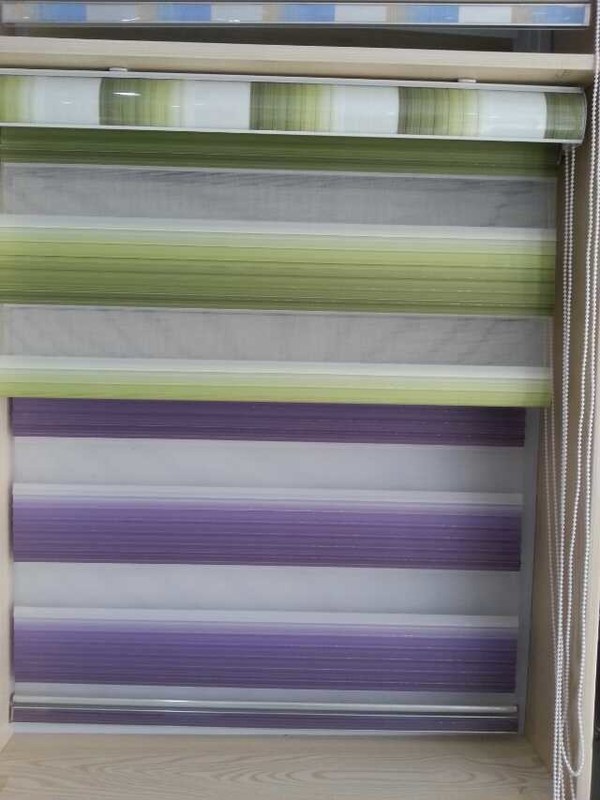 Printed Zebra blinds fabric/ wholesale zebra blinds fabric good price,white color zebra blind