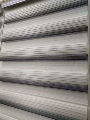 Dual layer Zebra Shades For Windows Semi Blackout UV Resistant