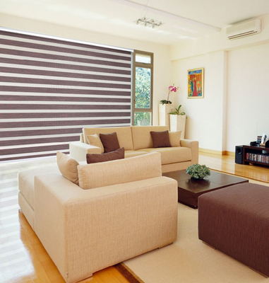 Day And Night Zebra Blinds With 28mm top aluminum rail sheer linen roman blinds