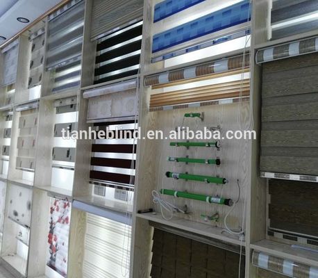 Tianhe Factory Wholesale Zebra Blinds Fabric/ Rain bow Colored Window Blinds