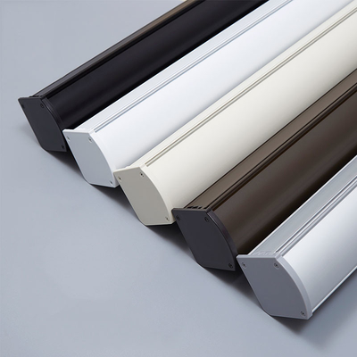100% Polyester Fabric Roller Shades , No Concave Edge Semi Blackout Blinds
