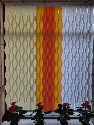 Unique Vertical Interior Roller Blinds Looks Like Ripple Blinds