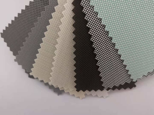 Outdoor Sunscreen Roller Blinds 30% Polyester 70% PVC Heat Block Out