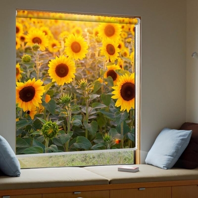 Blackout Roller Shades 3D Printed for Smart Home and Office Print Motorized Shades