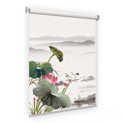 3D Roller Components Fabrics Printed blinds 100% blackout shades