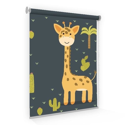 Cartoon Pattern  3d printed horizontal and industrial manual roller blind