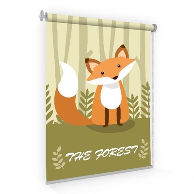2.5m 3D Printed Roller Blinds Animals Design Waterproof For Interior decoration