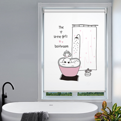 Waterproof 3D Printed Roller Blinds , Childproof modern window roller blinds