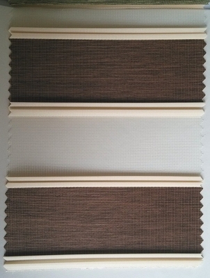 Plain Polyester Zebra Blinds Fabric , 3m Horizontal Roller Zebra Blinds