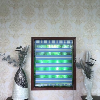 Multicolor Zebra Blinds Fabric , Slat Pattern Zebra Curtain Material