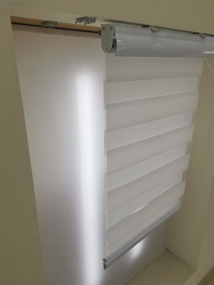 Blackout Zebra Blinds Roller Shades Soft Yarn Vertical 300cm Width