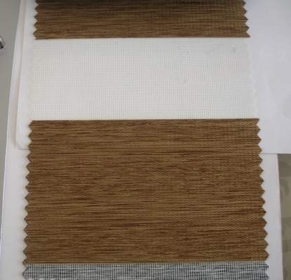 Premium Room Darkening Zebra Dual Sheer Blackout Roller Shades Linen 3.0m