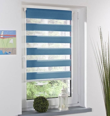 Linen Blackout Zebra Blinds Fabric Translucent Style Inner Installed 40m Length