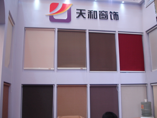 Acrylic Foaming Polyester Window Blinds ,  Slat Fireproof Window Coverings