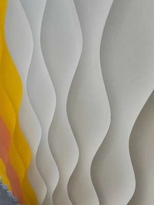 Water Wave Blinds Vertical Polyester Blind Fabric Decorate Home Window