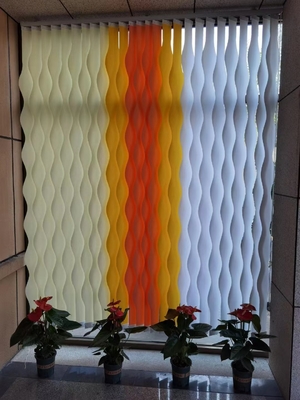 Custom Size Blackout Fabric Vertical Blinds 100% Polyester Window Use