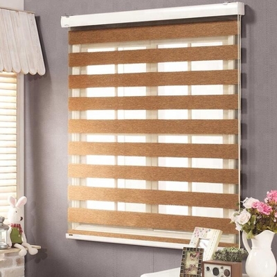 Pantone Card Sheer Roller Blind Fabric , 3.0m Width Zebra Blinds Fabric