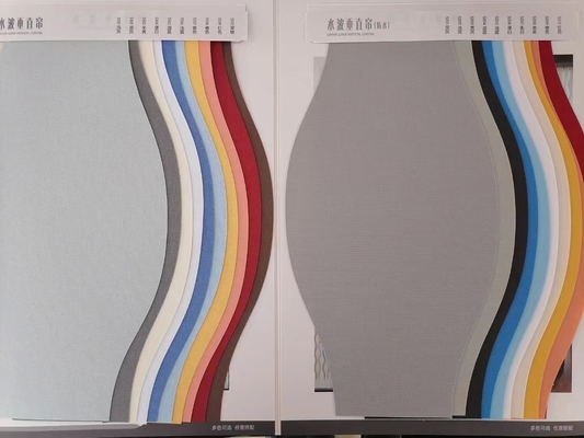 wholesale smart sunshade vertical blinds Factory directly S Type Vertical Blind Water Wave Curtain