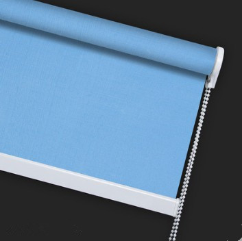 450D*450D Roller Blinds Fabric Blackout Bead Rope Format For Oriel Window
