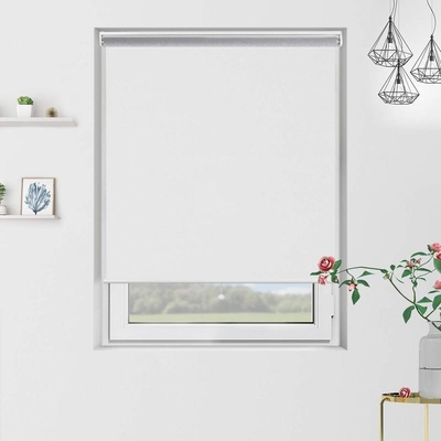 Blockout Double Roller Blinds 250cm Width Dust Resistance Plain Type