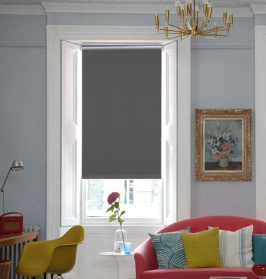 Plain Fabric Blackout Roller Blinds Translucent