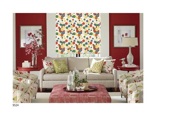 Digital printing roller blinds and fabric,living room india  style blackout roller blinds shades,flower printed  blinds