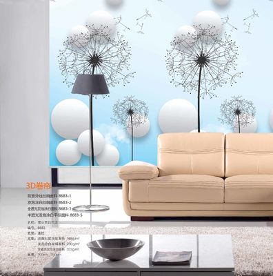 Digital printing roller shades,high quality printed blinds with latest design,blackout double side roller blinds shades