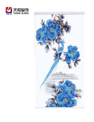 Roller blinds fabric,high quality printed blinds with latest design,blackout double side roller blinds  printed fabric