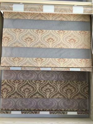Popular pattern zebra blinds fabric ,roller blinds fabric,two layers sheer zebra blinds,home deco window blinds blackout