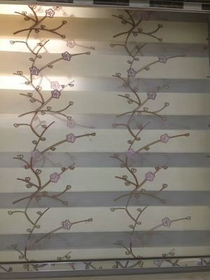 Zebra blinds fabric/Day and Night blinds/new design zebra blinds fabric,white color zebra blinds fabric,printed zebra