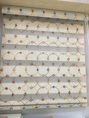 Zebra blinds fabric/Day and Night blinds/new design zebra blinds fabric,white color zebra blinds fabric,printed zebra