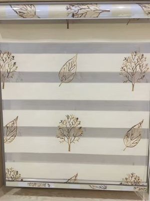 Zebra blinds fabric/Day and Night blinds/new design zebra blinds fabric,white color zebra blinds fabric,printed zebra