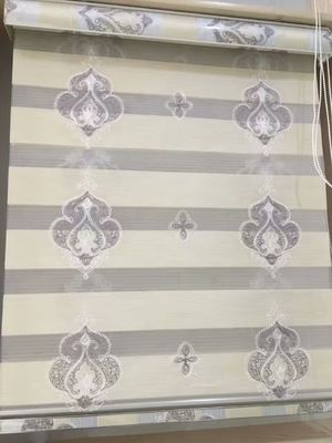Zebra blinds fabric/Day and Night blinds/new design zebra blinds fabric,white color zebra blinds fabric,printed zebra