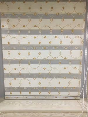 Zebra blinds fabric/Day and Night blinds/new design zebra blinds fabric,white color zebra blinds fabric,printed zebra