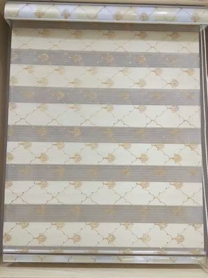 Zebra blinds fabric/Day and Night blinds/new design zebra blinds fabric,white color zebra blinds fabric,printed zebra