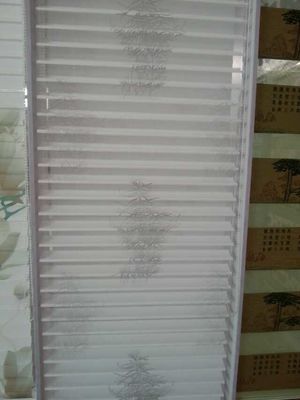 Printed Zebra blinds fabric/ wholesale zebra blinds fabric good price,white color zebra blind fabric,day and night  blin