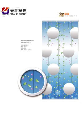 New design 3D printed window blinds for window decoration  100% polyester printed roller blinds fabric