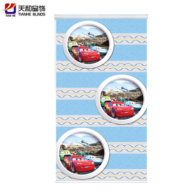 home curtain 3D printed window blinds with FR functional Latest design for living room