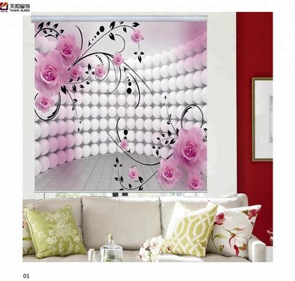 100% blackout custom printed blinds 3d printed roller blinds digital printing blinds shades manufacturer for Saudi Arabi
