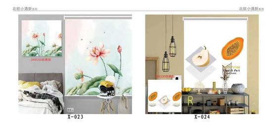 3D printed roller blinds digital printing blinds fabric