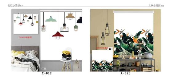 3D printed roller blinds digital printing blinds fabric