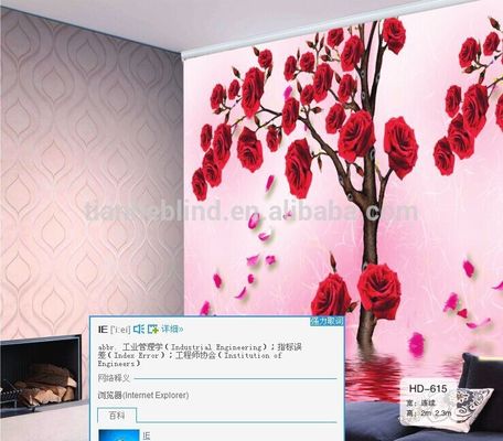 New design single Digital print blackout 3D roller blinds fabric
