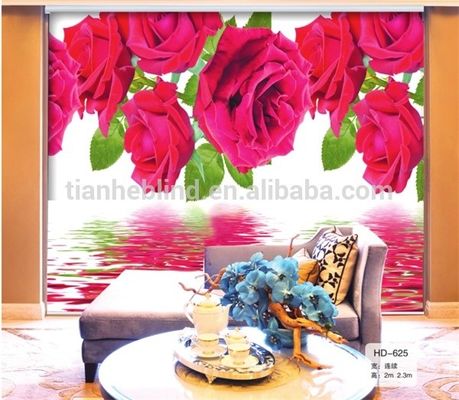 New design single Digital print blackout 3D roller blinds fabric