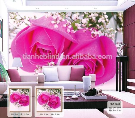 New design single Digital print blackout 3D roller blinds fabric