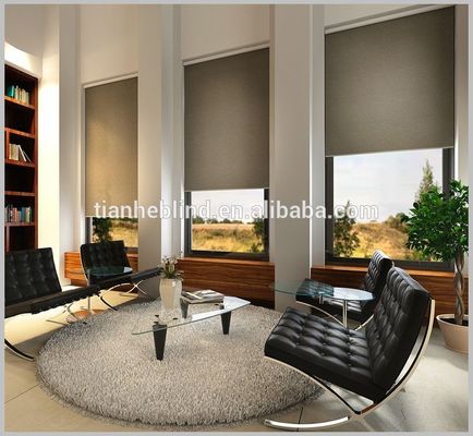 heat resistance sun shade electric roller blind fireproof waterproof roller blinds