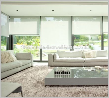 Wholesale blackout sunscreen roller blind fabrics material somfy motorized roller blinds