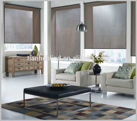 Wholesale blackout sunscreen roller blind fabrics material somfy motorized roller blinds
