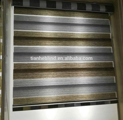 Factory Price night combi blind double roller shades blackout zebra blinds fabrics