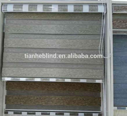 Polyester Cheap Fabric Zebra Blinds Combi Dual Blinds